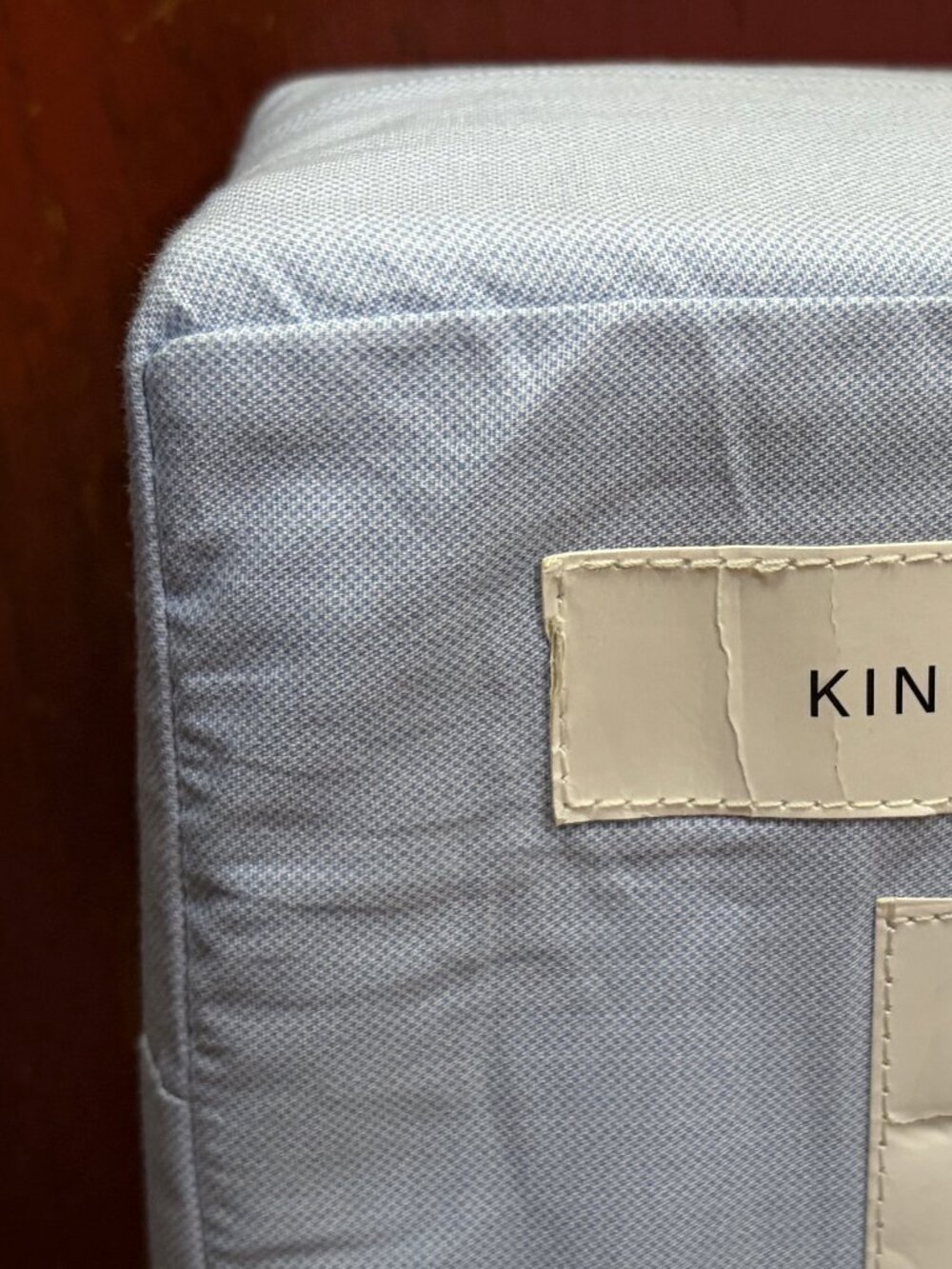 Tommy Hilfiger Blue Chambray King Size Cotton Sheet Set (CHRISTOPHER TEXTURE)